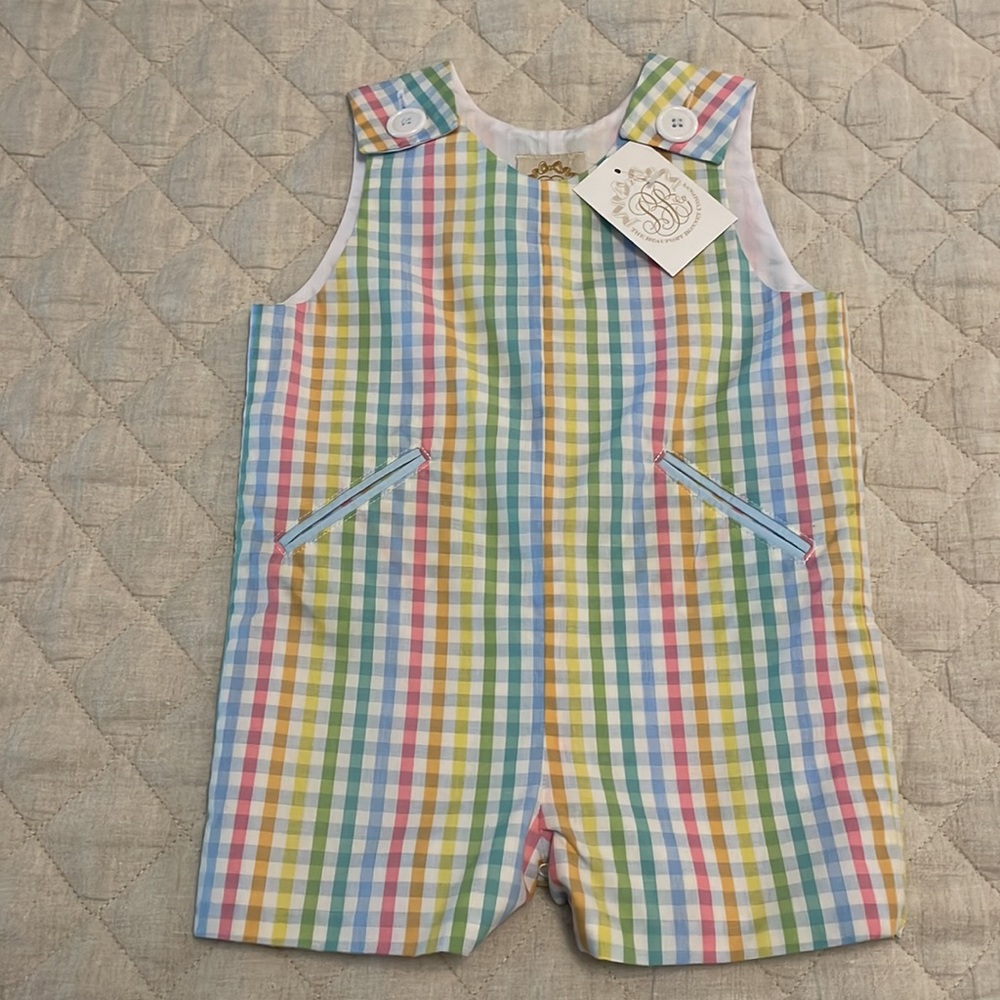 NWT Beaufort Bonnet Company Prescott Pocket Jon Jon in Old Preston Plaid